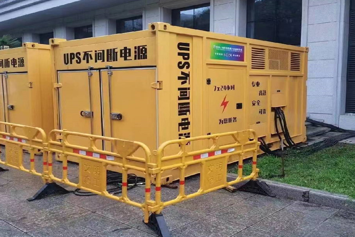 渭源发电机租赁施工现场