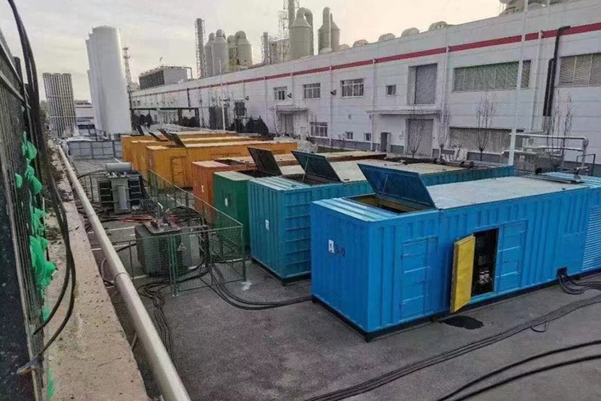 渭源发电机租赁施工现场